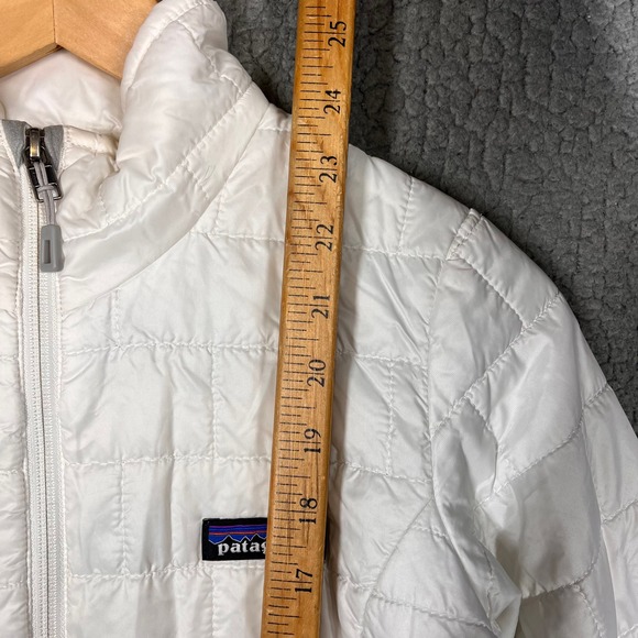 Patagonia Nano Puff Jacket Womens XXS White Quilted Primaloft Puffer Full Zip - Picture 13 of 15